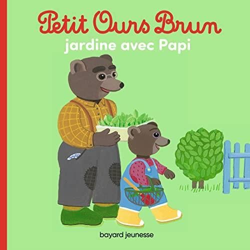 Petit Ours brun jardine avec papi